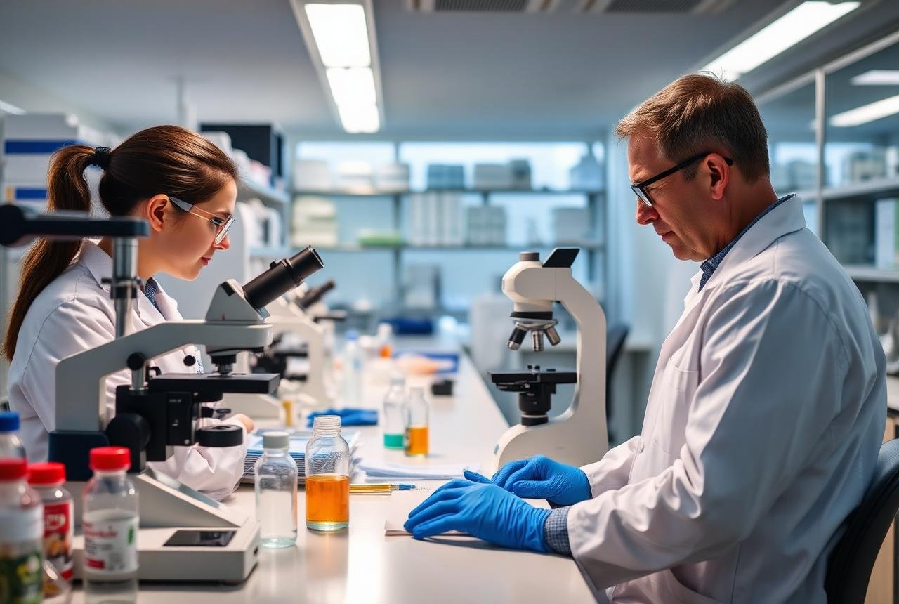Formulation development team in the laboratory